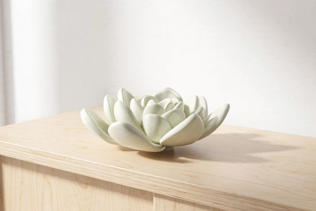 Verdant Lotus Sculpture