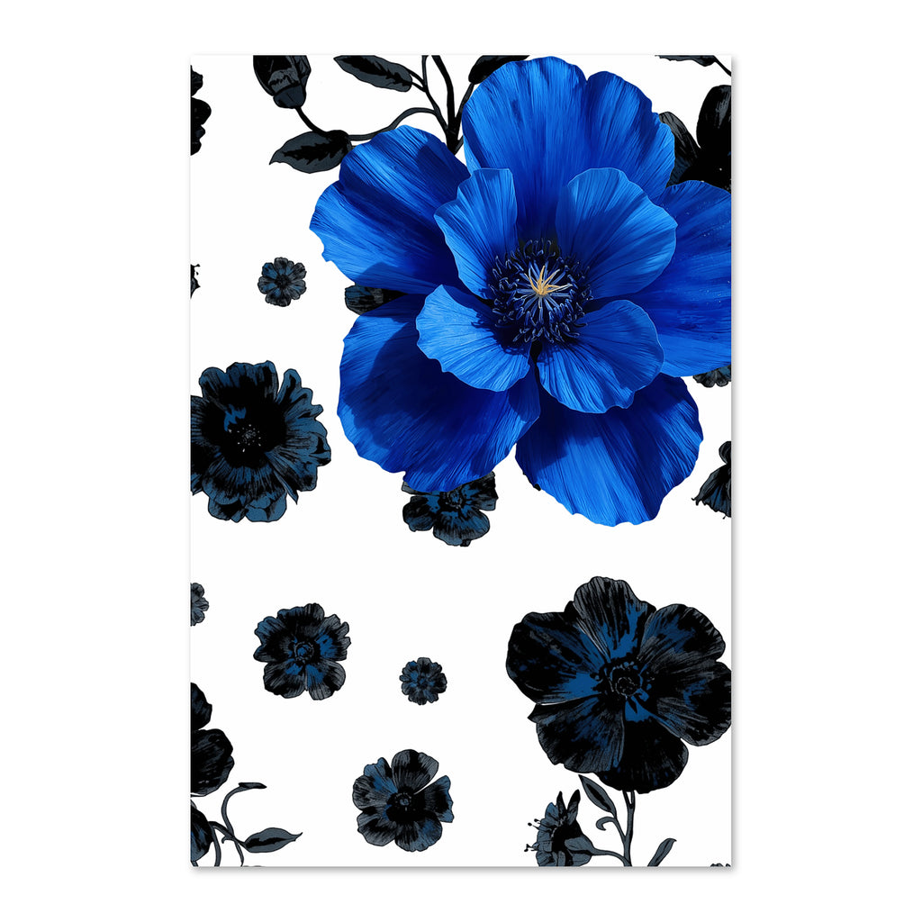 Sorano Blue Poppy Canvas Print
