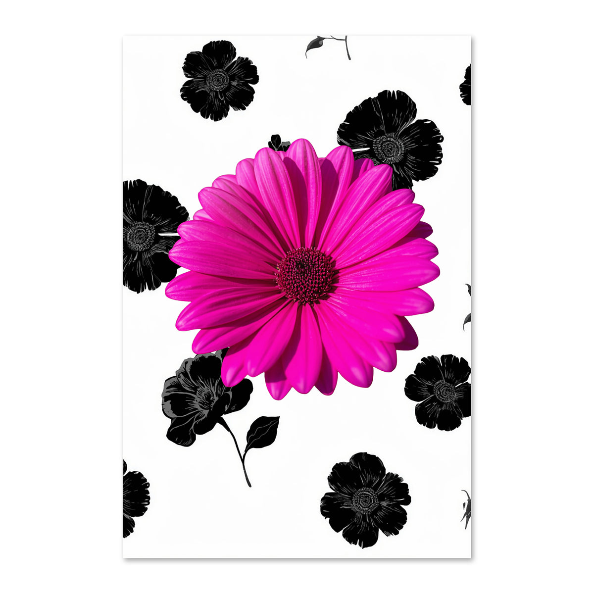 Solenne Pink Daisy Canvas Print