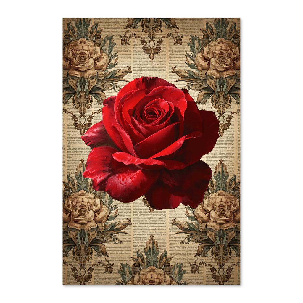Rovello Red Rose Canvas Print